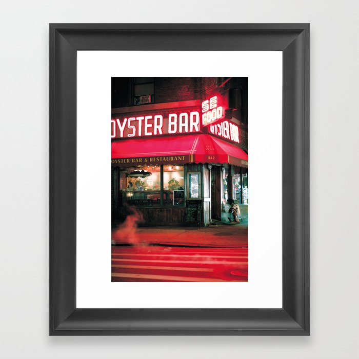 New York Seafood Restaurant Near Times Square Framed Art Print By New York Seafood Restaurant Near Times Square Framed Art Print