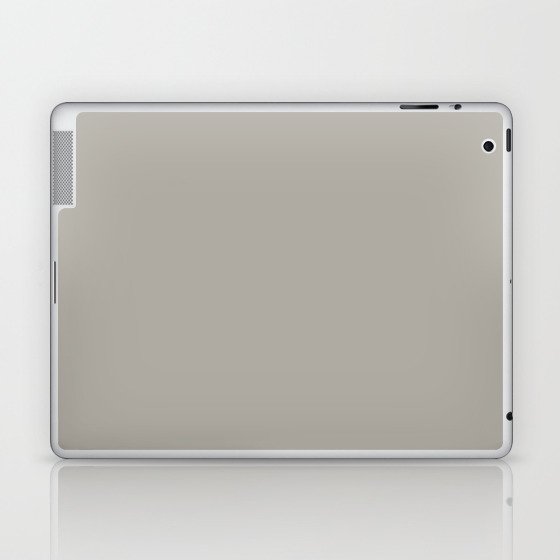 Fresh Greige Gray - Grey Solid Color Pairs PPG Kalispell PPG0998-3 Laptop & iPad Skin
