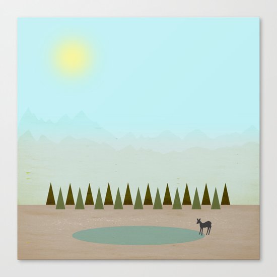 By the Lake Canvas Print
