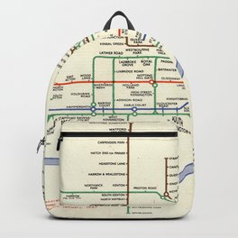 London underground railways. Backpack | Maps, Vintage, Retro, City, Underground, Old, Map, Plane, Illustration, Atlas 