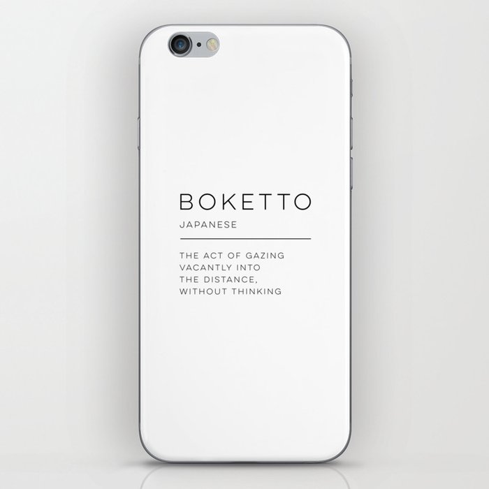 Boketto Definition iPhone Skin