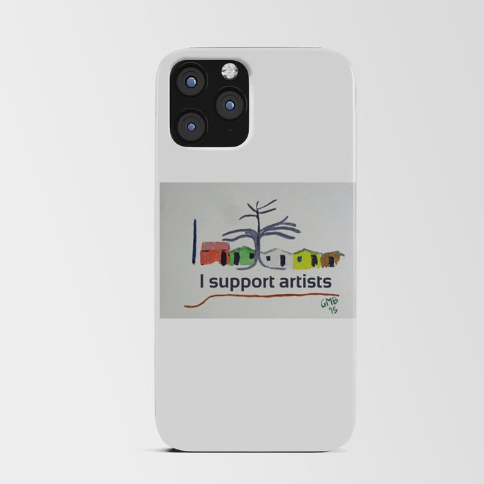 I Support Artists Notebook and Travel Mug iPhone Card Case