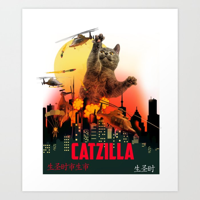 Catzilla shirt top