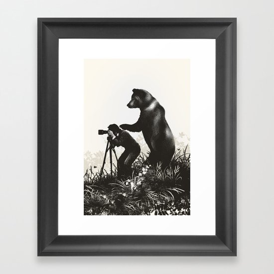 The Bear Encounter II Framed Art Print