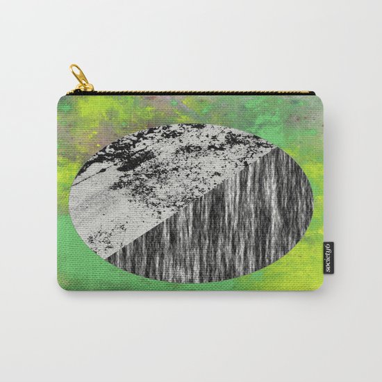 Devoid of Colour - Abstract, geometric, black and white, colour art Carry-All Pouch