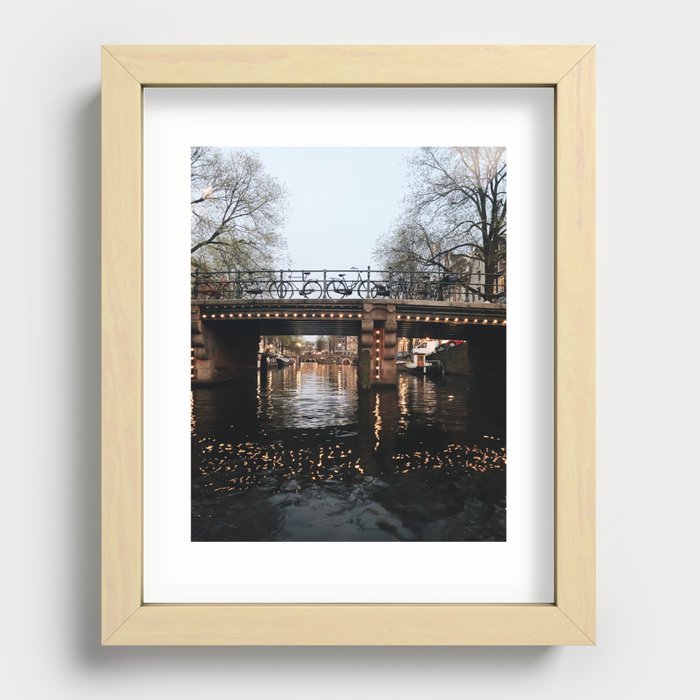 Amsterdam in the Evening Recessed Framed Print