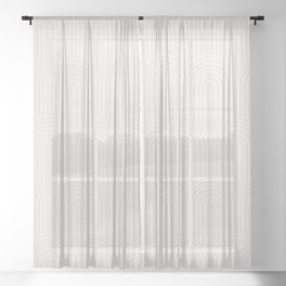 Art Deco Arch Pattern LXII Sheer Curtain