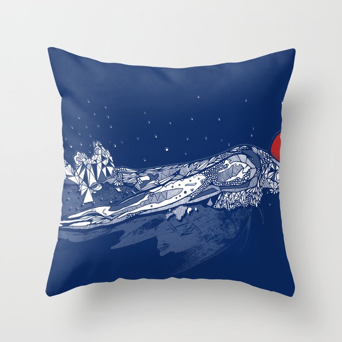 Olympic Swimmer  Throw Pillow