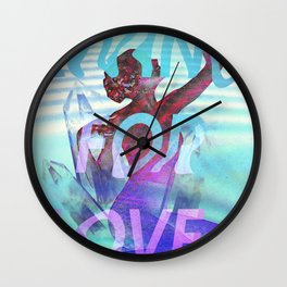 Living for Love Wall Clock