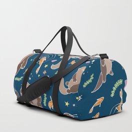 Sea Otters at Night Duffle Bag