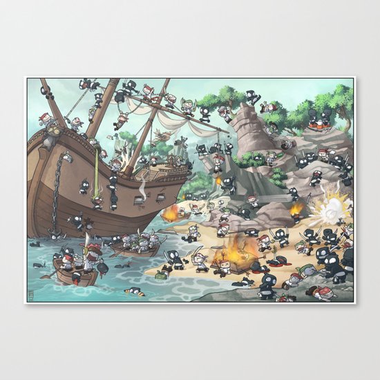 PiratesVSNinjas Canvas Print