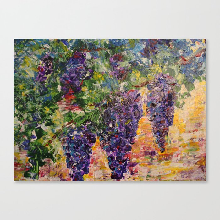 Grapes on the Vine Canvas Print