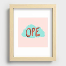 Ope Recessed Framed Print