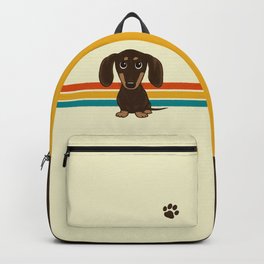 Chocolate Dachshund | Cute Cartoon Wiener Dog Backpack
