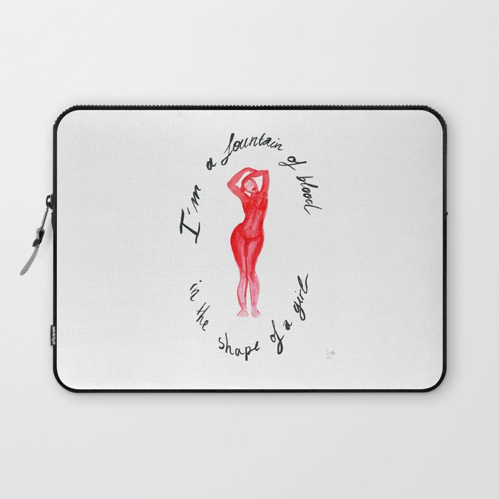 fountain of blood. Laptop Sleeve