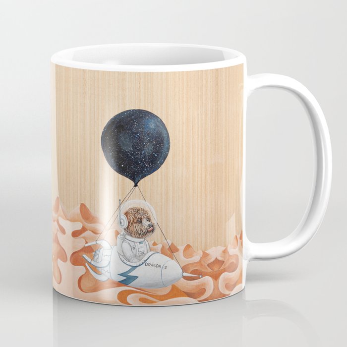 Poodle dog - Mission to Mars - Spacex - Space dog Coffee Mug