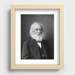 Henry Wadsworth Longfellow Portrait - Circa 1876 Recessed Framed Print