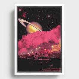 Astro Harbor Framed Canvas