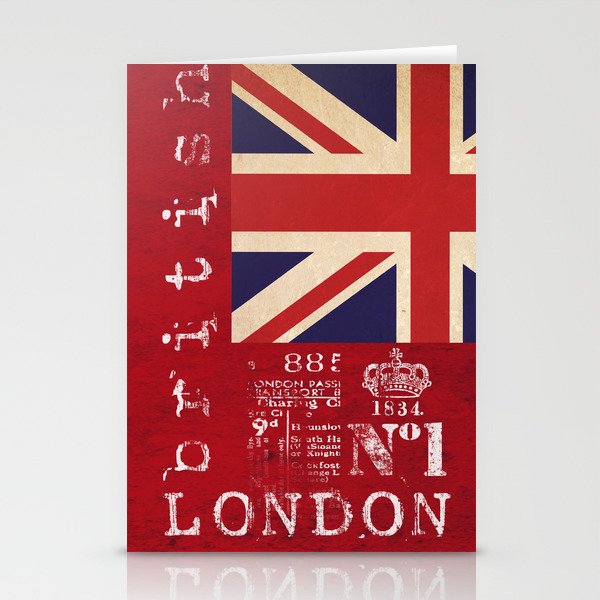 Union Jack Great Britain Flag Stationery Cards