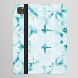 White and turquoise water spots iPad Folio Case