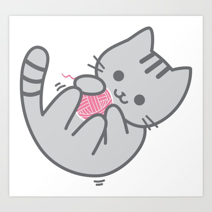 Cat Fun Time Art Print