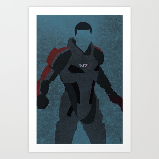 Commander Shepard Art Print