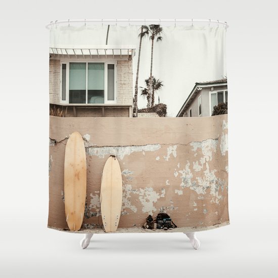 San Diego Surfing Shower Curtain By, Curtains San Diego