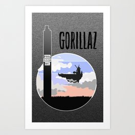gorilaz feel good inc Art Print | Vector, Music, Typography, Movies & TV 