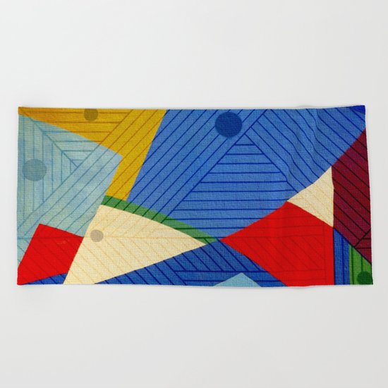 Fish Lines Beach Towel