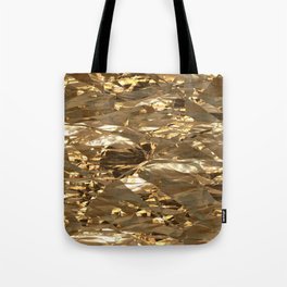 Gold Metal Tote Bag