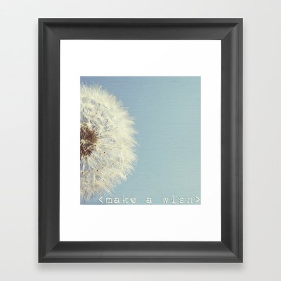 Make a wish Framed Art Print