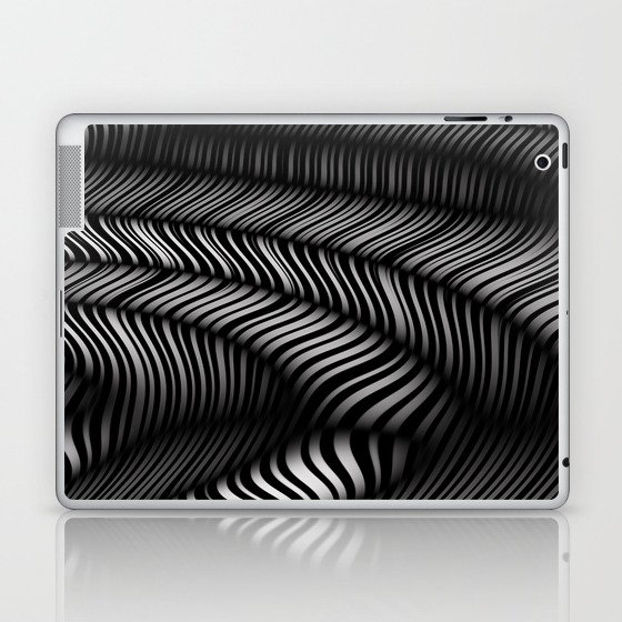 Black and White Fractal I Laptop & iPad Skin