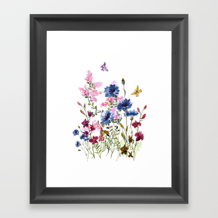 Wildflowers IV Framed Art Print