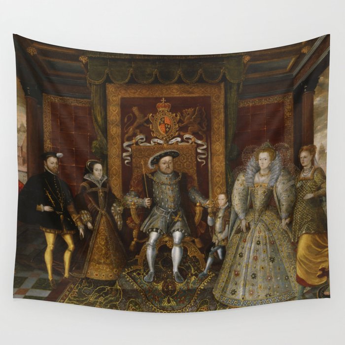 The family of Henry VIII Wall Tapestry by Viktorius Art Society6