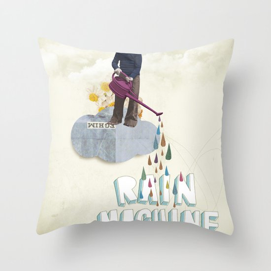 Rain Machine Throw Pillow