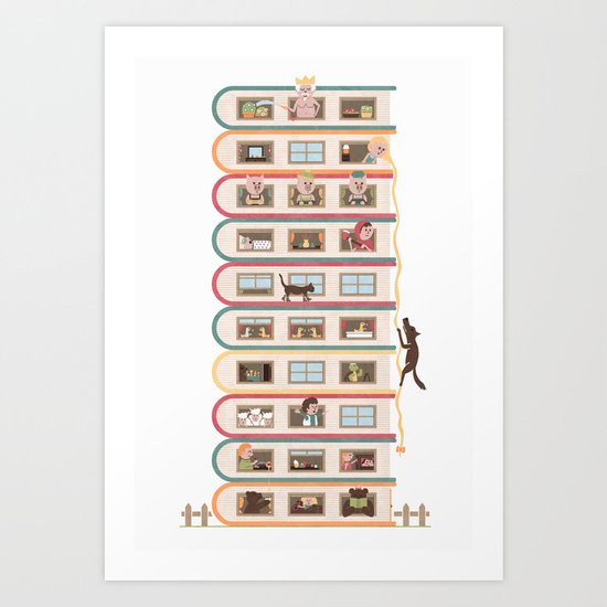 Ten Stories High Art Print
