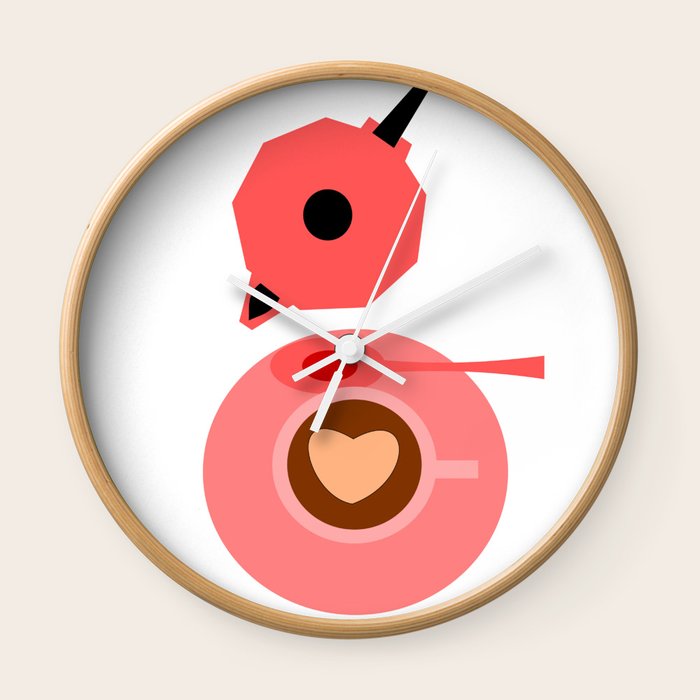 Coffee Break Wall Clock By Layla Oz Society6
