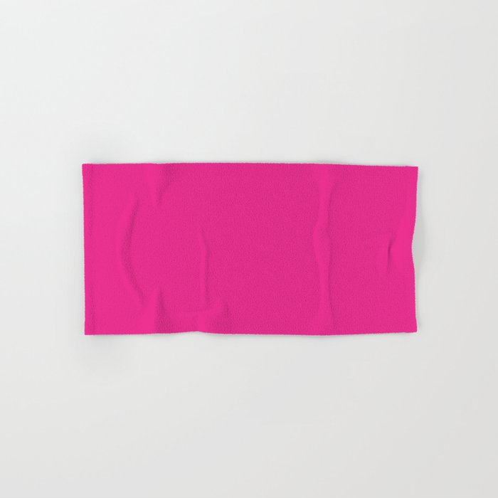 Solid Fushia Pink Color Hand & Bath Towel