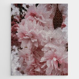 Bouquet - Pink Flower Art Print  Jigsaw Puzzle