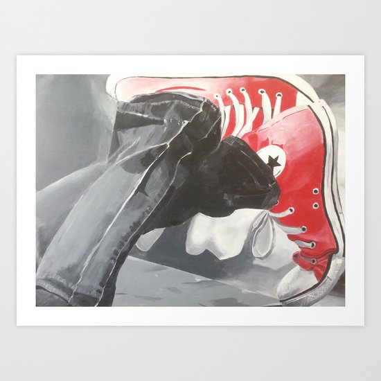 Red shoes #2 Art Print