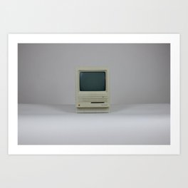 vintage Mac computer Art Print