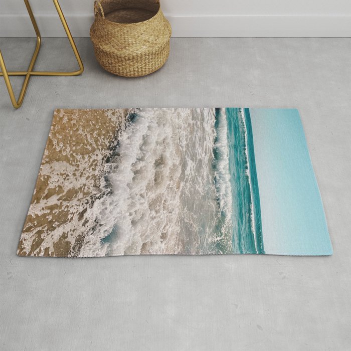 Ocean Waves At San Onofre Beach  Rug