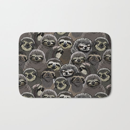 Social Sloths Bath Mat