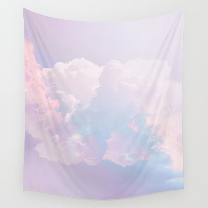 Whimsical Pastel Candy Sky #surreal #society6 Wall Tapestry