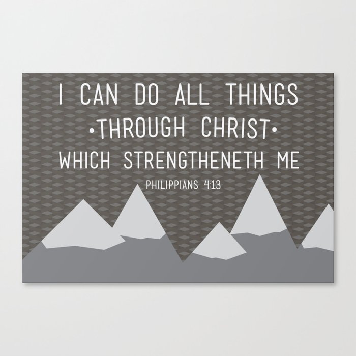 I CAN // Philippians 4:13 Canvas Print
