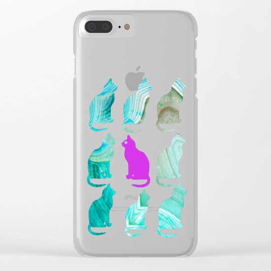 MINERAL CATTERN Clear iPhone Case