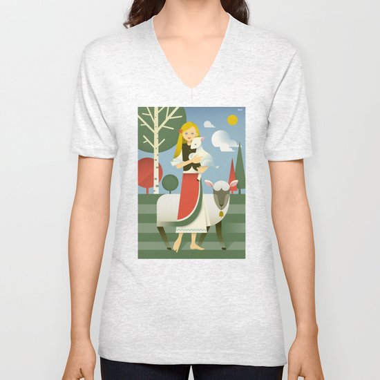 Mary Unisex V-Neck