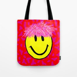 Smiley Print Tote Bag