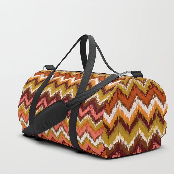 8-Bit Ikat Pattern – 60s Palette Duffle Bag