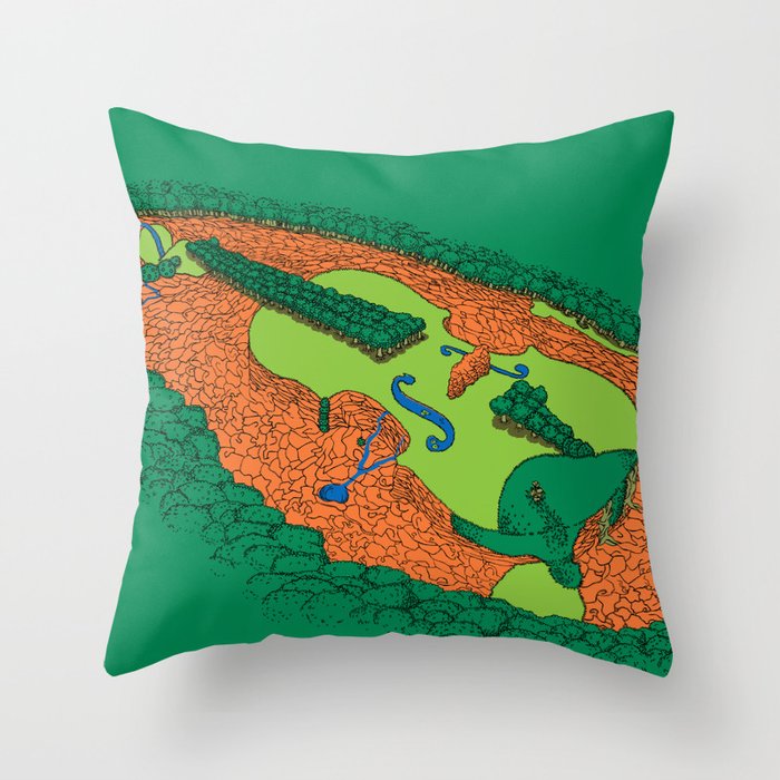 Fiddler's Green Throw Pillow
